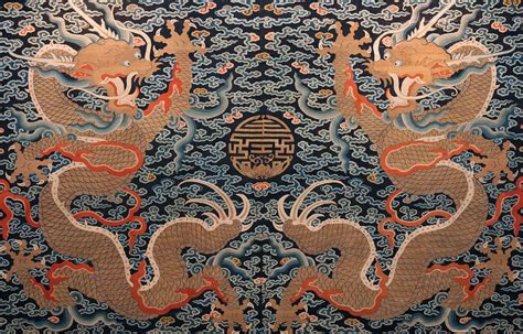  Six Dragons:  Vivid Silk Tapestry and Mystical Serpent Symbolism!