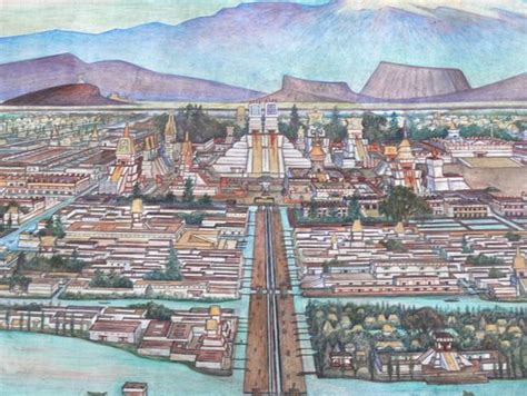 Tenochtitlan: A Monumental Depiction of Mesoamerican Urban Life and Majesty!